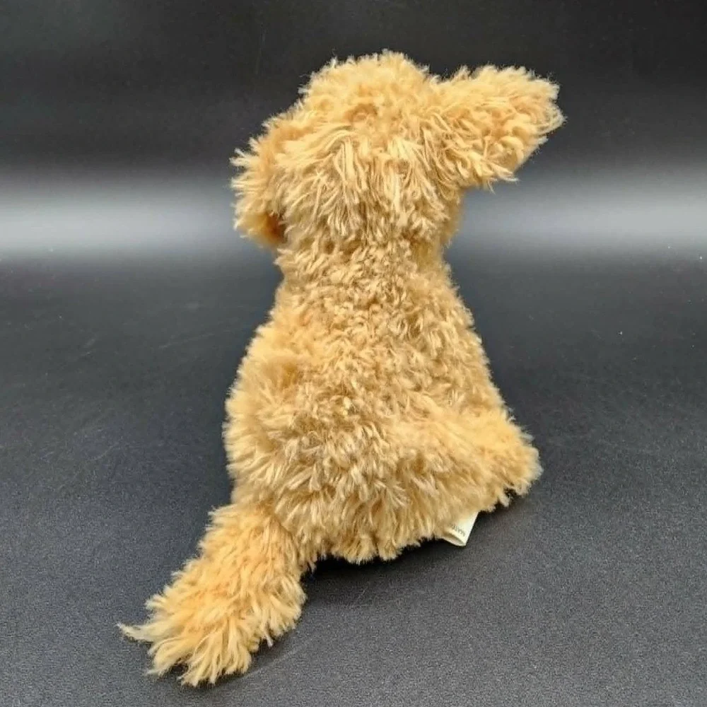 DEMDACO Tan Golden Retriever Poodle Plush Dog Lot Realistic‎ Stuffed Animal Toy